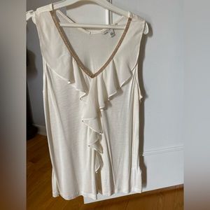 Sleeveless beige top